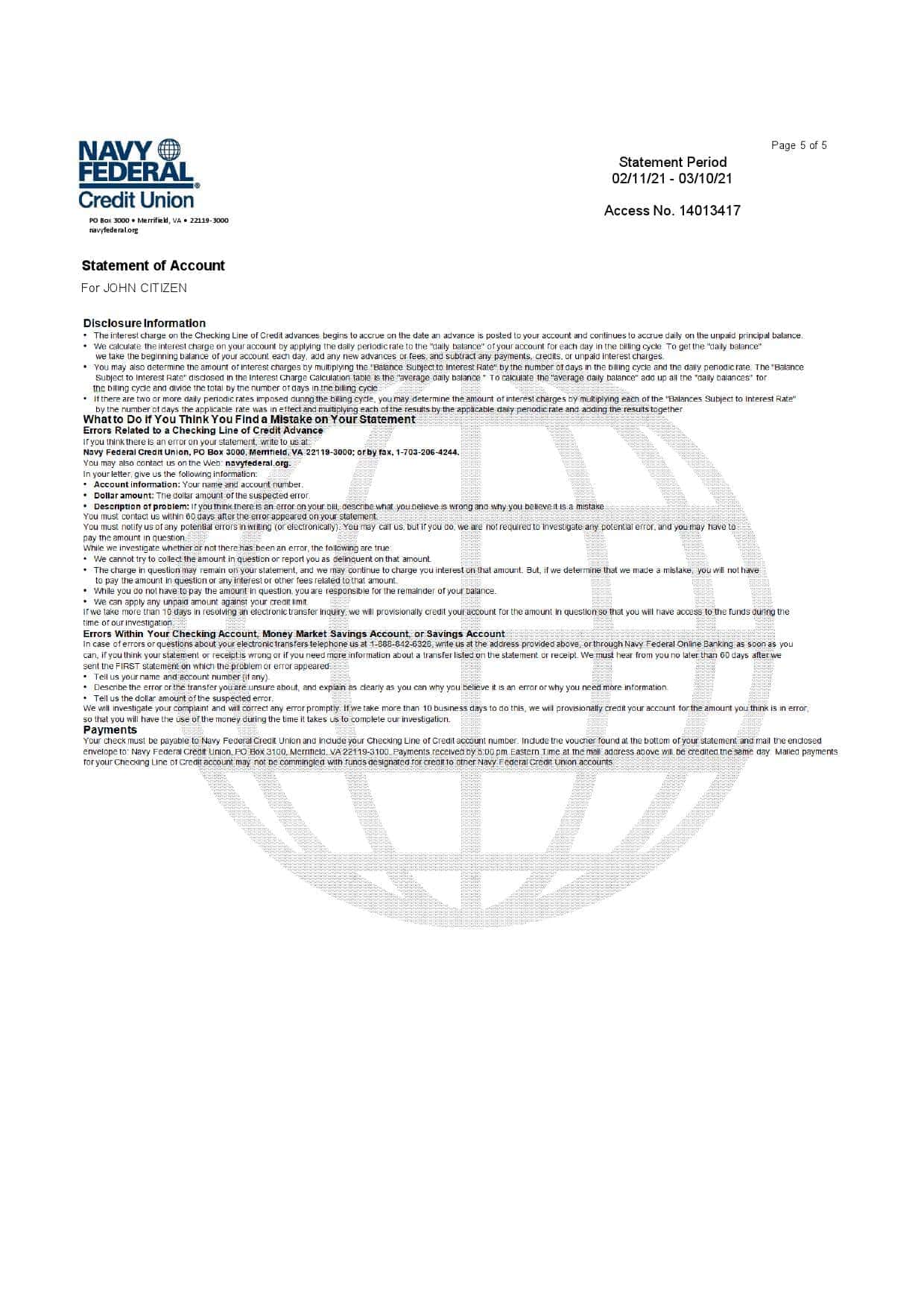 USA-Navy-Federal-5-pages_000005.jpg USA Navy Federal Union bank statement template in Excel and PDF format (5 pages) - Image 5