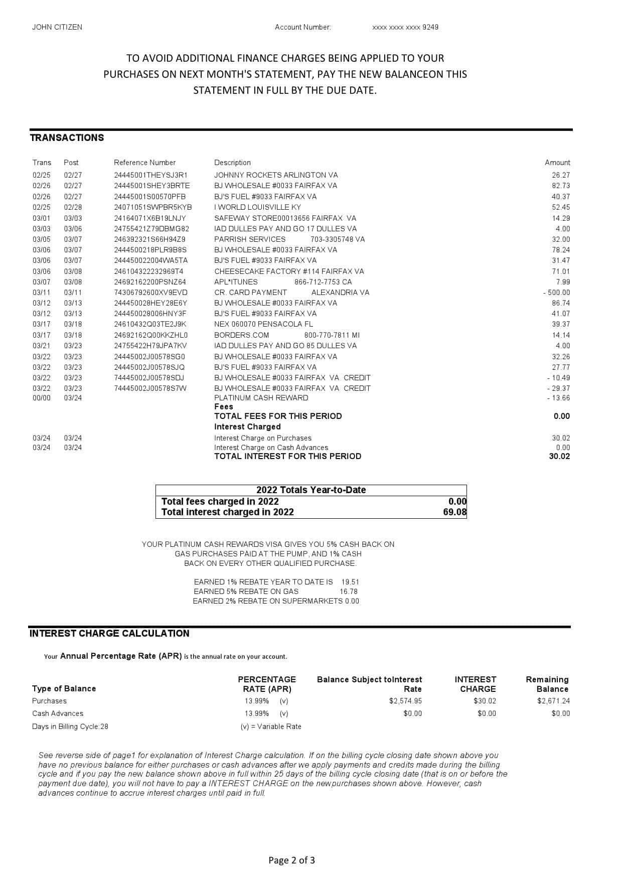 USA-Pentagon-Federal-Credit-Union-PenFed-bank-statement-Word-and-PDF-template-3-pages-2.jpg USA Pentagon Federal Credit Union (PenFed) bank statement, Word and PDF template, 3 pages - Image 2