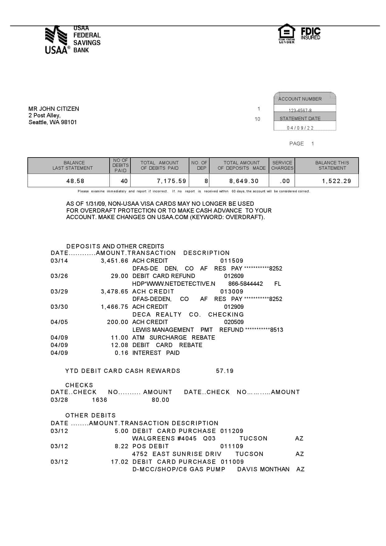USA-USAA-bank-statement-Word-and-PDF-template-5-pages-1.jpg USA USAA bank statement Word and PDF template, 5 pages