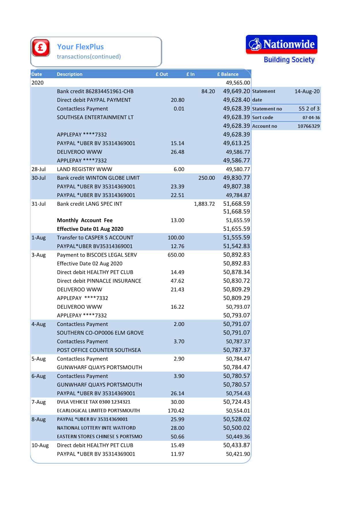 United-Kingdom-Nationwide-bank-statement-template-in-.xls-and-.pdf-format-5-pages-2.jpg United Kingdom Nationwide bank statement template in .xls and .pdf format (5 pages) - Image 2