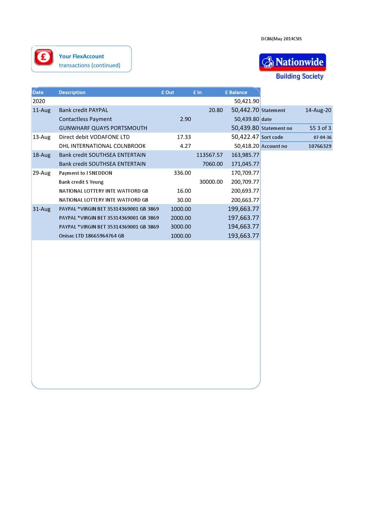 United-Kingdom-Nationwide-bank-statement-template-in-.xls-and-.pdf-format-5-pages-3.jpg United Kingdom Nationwide bank statement template in .xls and .pdf format (5 pages) - Image 3