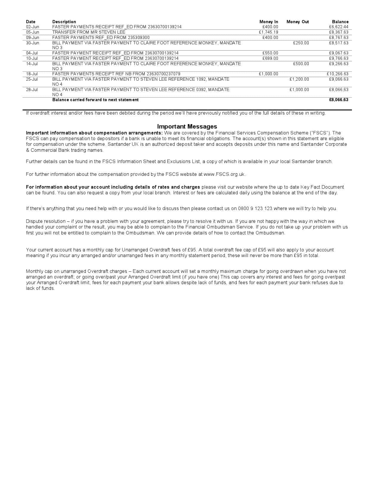 United-Kingdom-Santander-bank-statement-template-in-Word-and-PDF-format-2-pages-2.jpg United Kingdom Santander bank statement template in Word and PDF format (2 pages) - Image 2