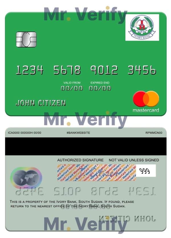 Fillable south Sudan Ivory Bank mastercard Templates