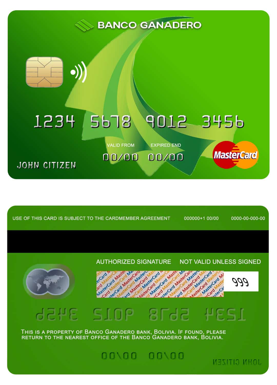Bolivia Ganadero bank mastercard Fillable Bolivia Ganadero bank mastercard Templates
