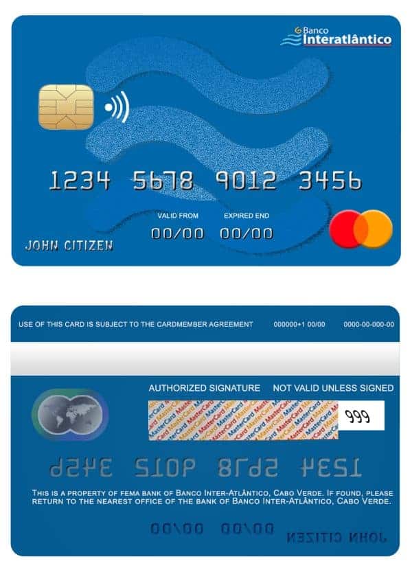 Cabo Verde Banco Inter-Atlântico bank mastercard Fillable Cabo Verde Banco Inter-Atlântico bank mastercard Templates