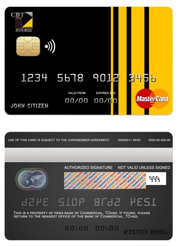 Fillable Chad Commercial bank mastercard Templates Fillable Chad Commercial bank mastercard Templates