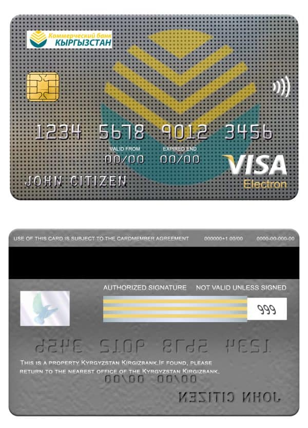 Fillable Kyrgyzstan Kirgizbank visa electron card Templates