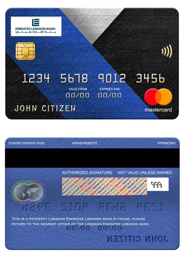 Lebanon Emirates Lebanon bank mastercard Editable Lebanon Emirates Lebanon bank mastercard Templates