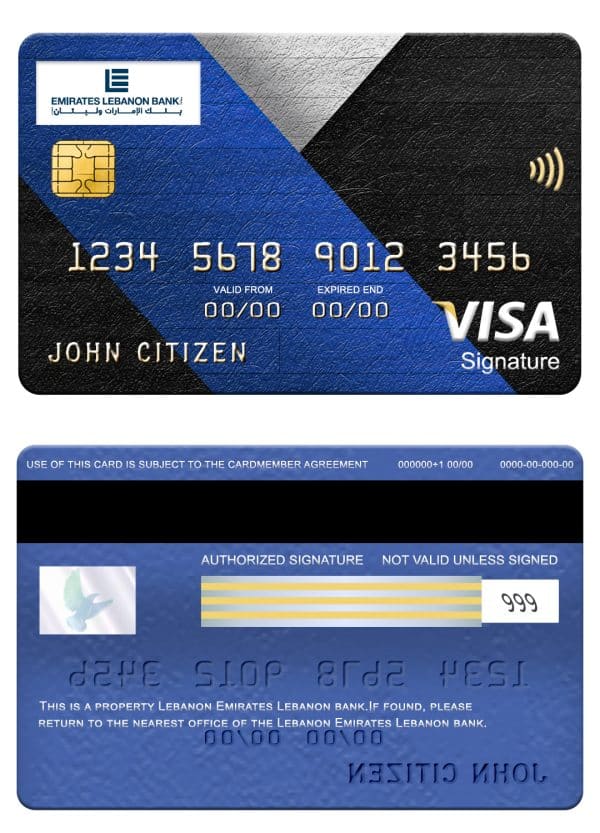 Lebanon Emirates Lebanon bank visa signature card Fillable Lebanon Emirates Lebanon bank visa signature card Templates