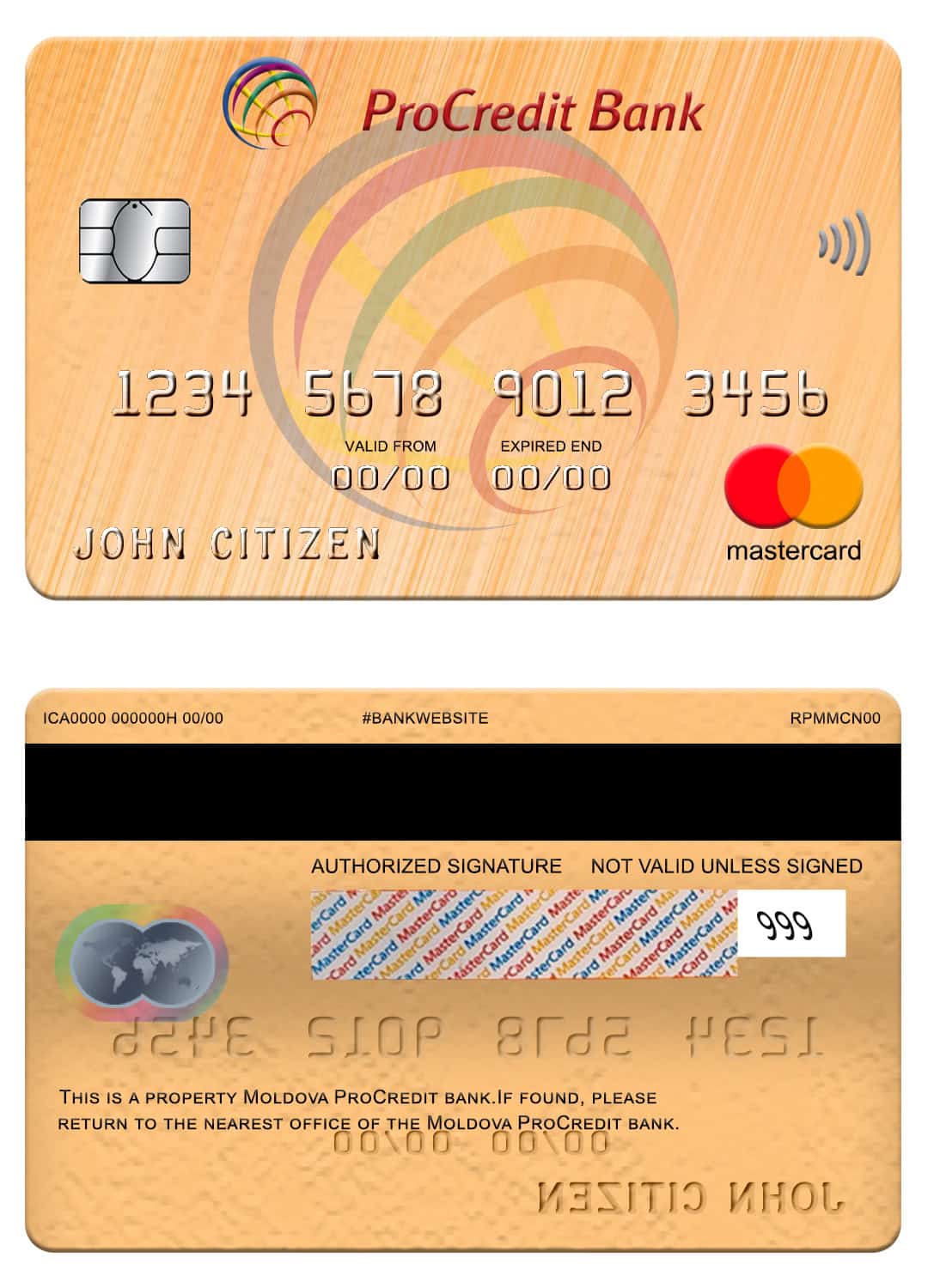 Moldova Procredit bank mastercard Editable Moldova Procredit bank mastercard Templates