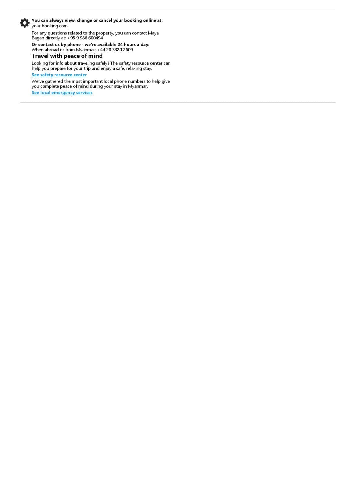 Myanmar hotel booking confirmation Word and PDF template, 2 pages Myanmar hotel booking confirmation Word and PDF template, 2 pages