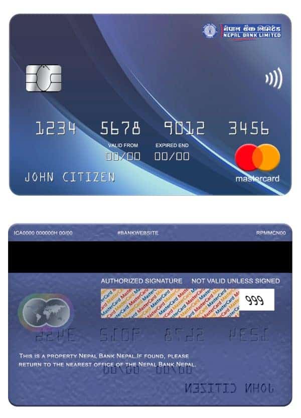 Nepal bank Nepal mastercard Fillable Nepal bank Nepal mastercard Templates