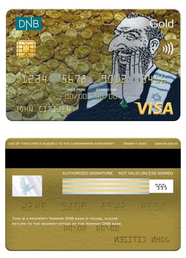 Fillable Norway DNB bank visa gold card Templates