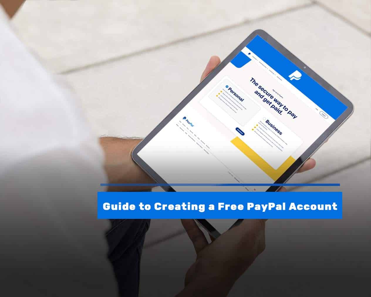 Creating a PayPal account
