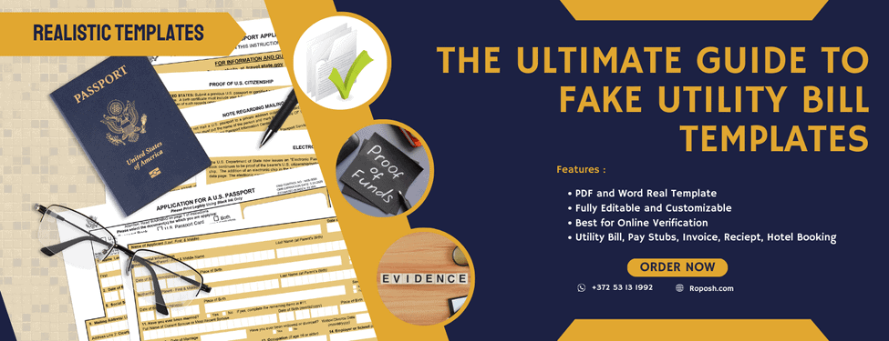 The Ultimate Guide to Fake Utility Bill Templates