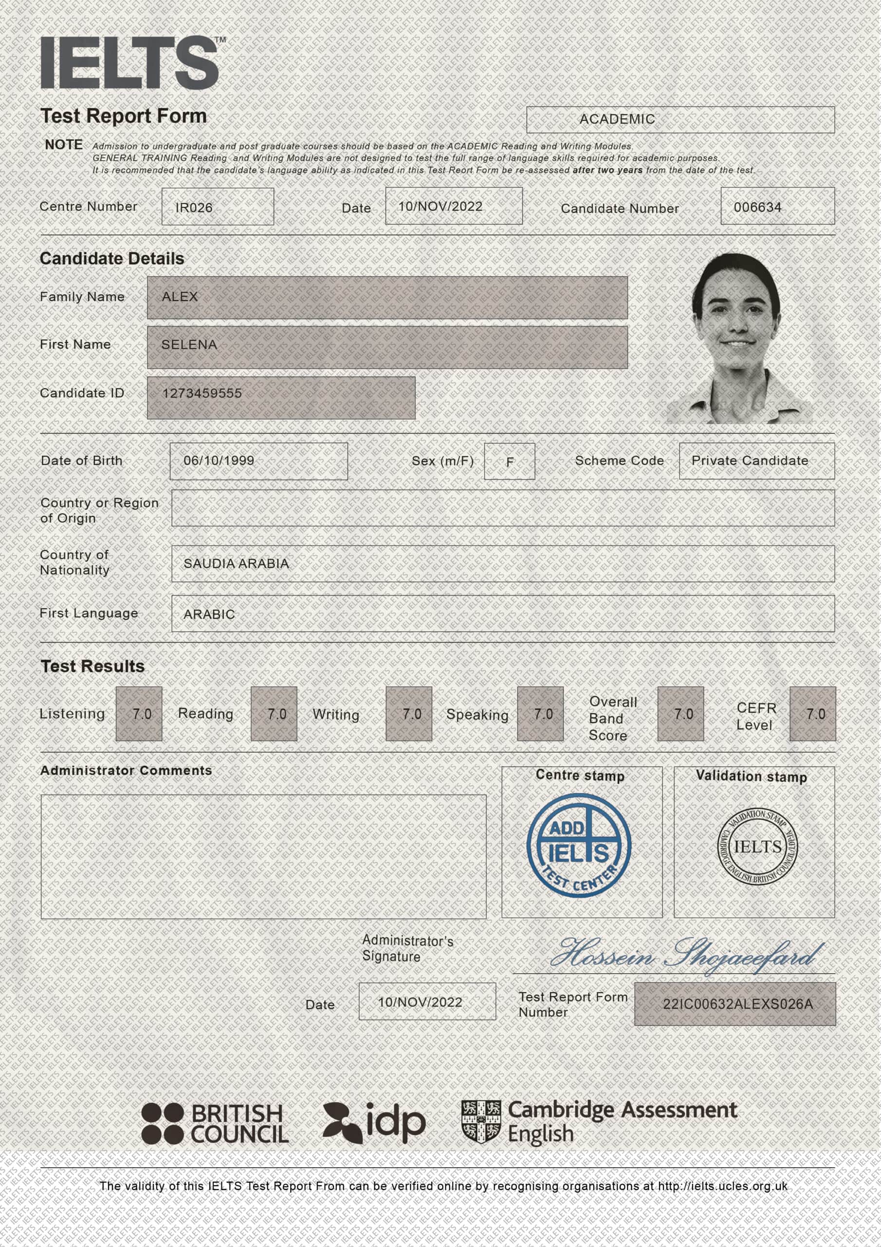 Buy Fake IELTS Certificate