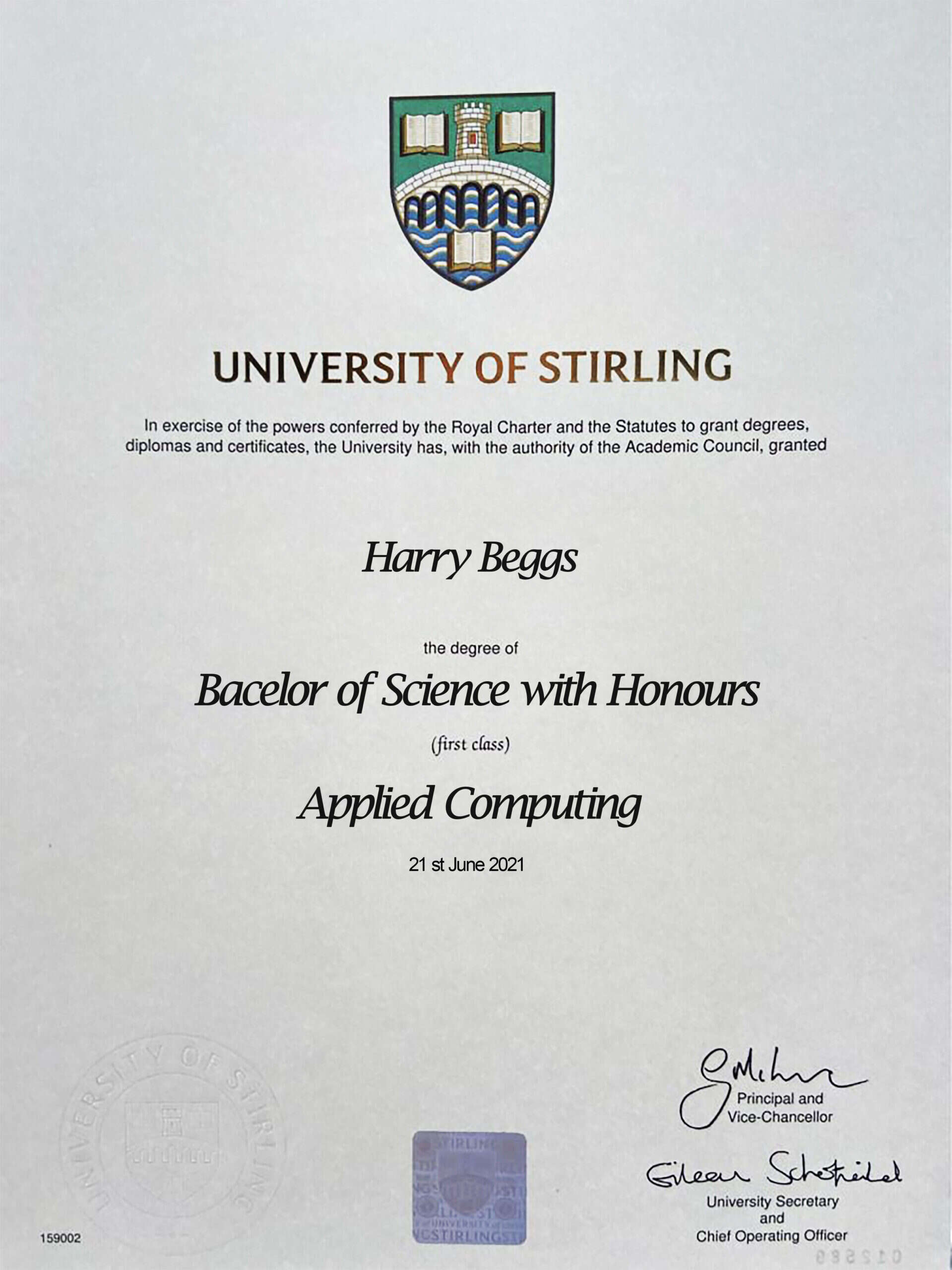 Fake Certificate from University Of Stirling Template Fake Certificate from University Of Stirling Template