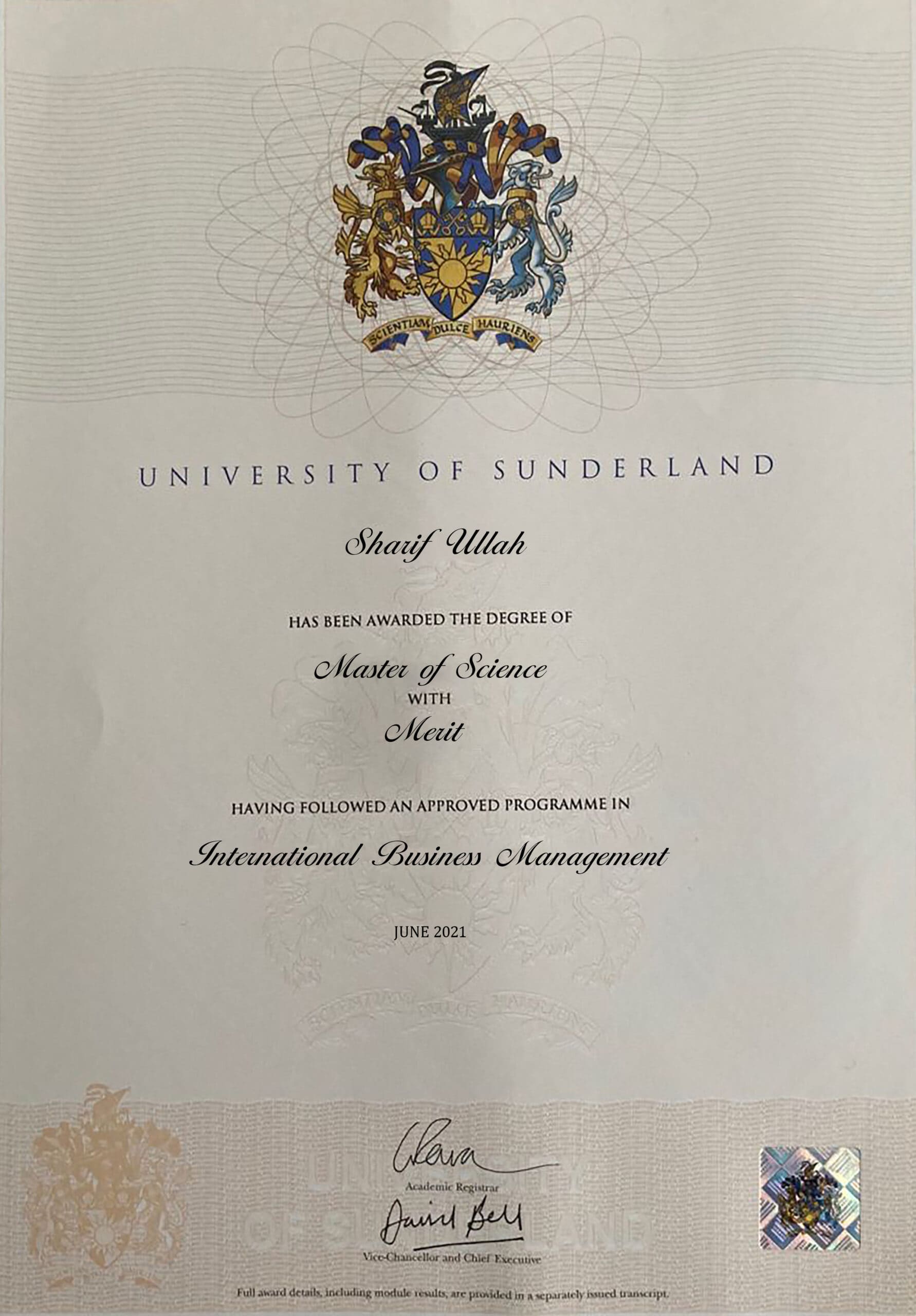 Fake Certificate from University Of Sunderland Template Fake Certificate from University Of Sunderland Template