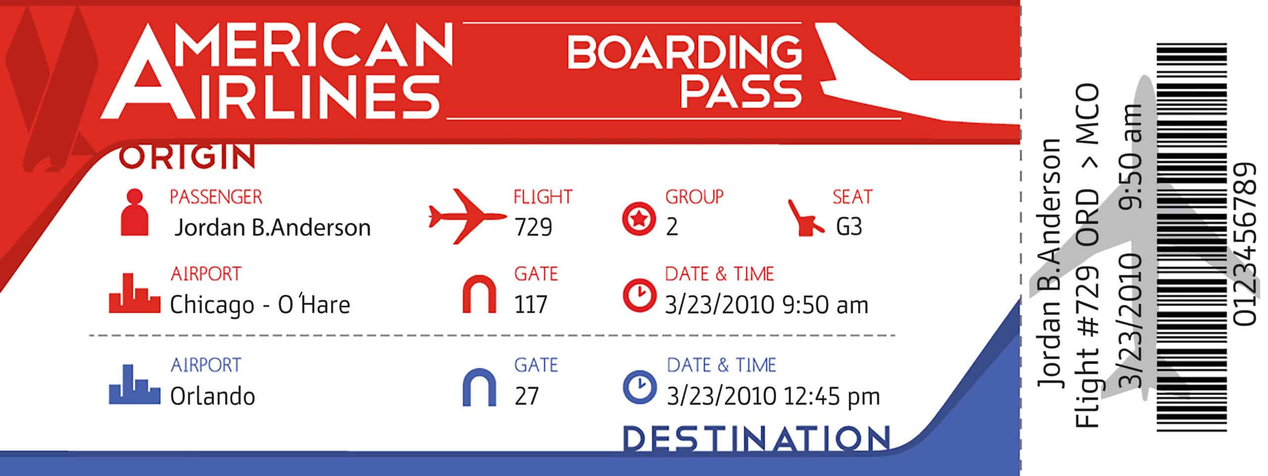 Fake american airline Airline Ticket Fake american airline Airline Ticket