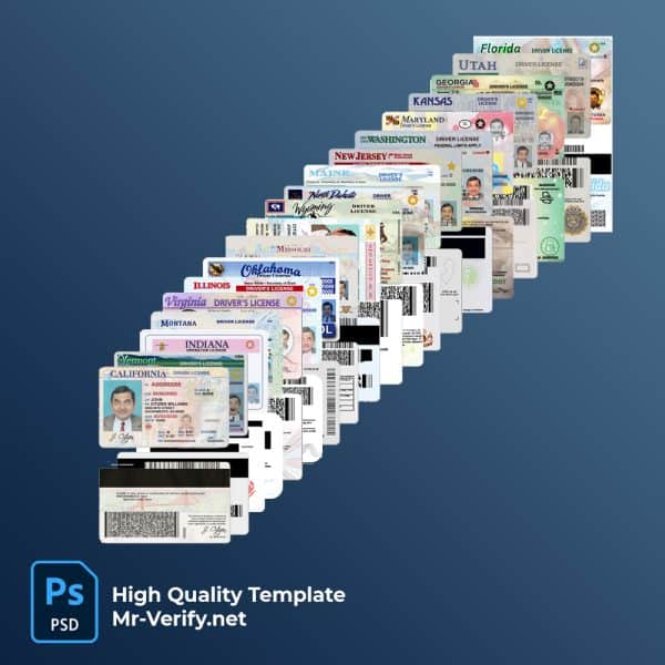 united states of america drivers license templates