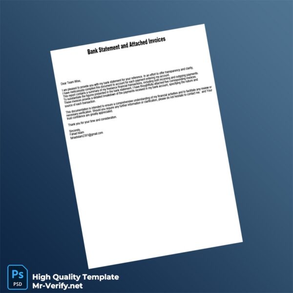 Bank Statement and Invoices Template in Word and PDF formats Bank Statement and Invoices Template in Word and PDF formats