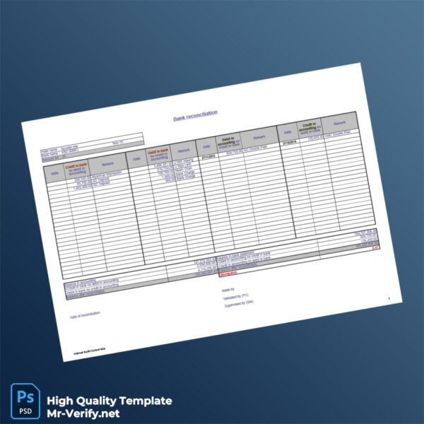 Myanmar KBZ Bank Reconciliation Report Template in Word and PDF formats Myanmar KBZ Bank Reconciliation Report Template in Word and PDF formats
