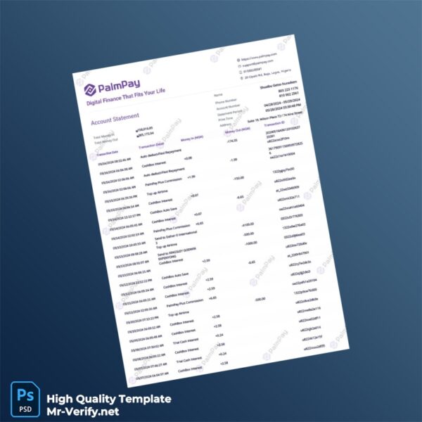 Nigeria Template in Word and PDF formats