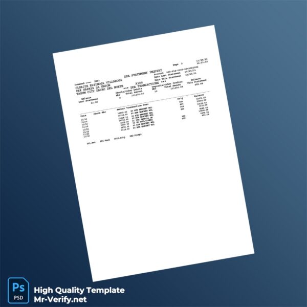 Philippines Document Statement Template in Word and PDF formats Philippines Document Statement Template in Word and PDF formats
