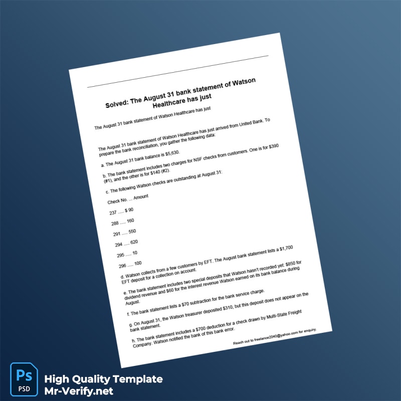 United States United Bank Bank Statement Template in Word and PDF formats United States United Bank Bank Statement Template in Word and PDF formats