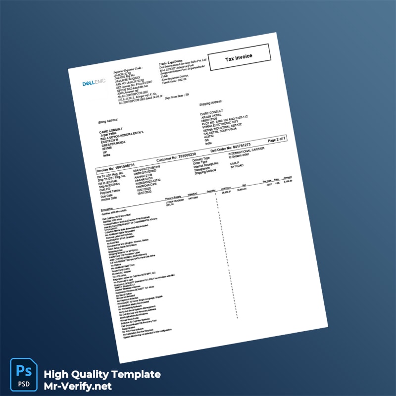 Empty Invoice Template in Word and PDF formats page 2 Empty Invoice Template in Word and PDF formats page 2