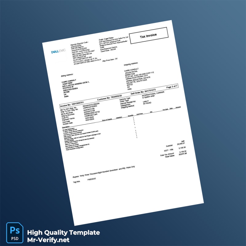 Empty Invoice Template in Word and PDF formats page 3 Empty Invoice Template in Word and PDF formats page 3