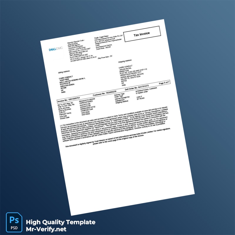 Empty Invoice Template in Word and PDF formats page 5 Empty Invoice Template in Word and PDF formats page 5