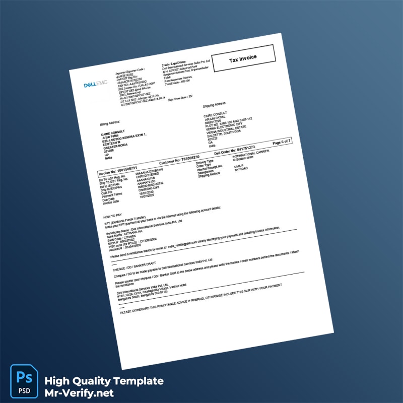 Empty Invoice Template in Word and PDF formats page 6 Empty Invoice Template in Word and PDF formats page 6