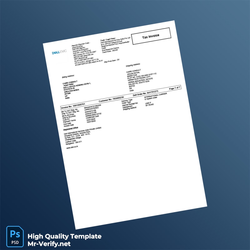 Empty Invoice Template in Word and PDF formats page 7 Empty Invoice Template in Word and PDF formats page 7