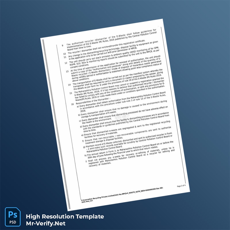 India%20Maharashtra%20Pollution%20Control%20Board%20Registration%20Certificate%20Template%20in%20Word%20and%20PDF%20formats-page2 Editable India Maharashtra Pollution Control Board Registration Certificate Template in Word and PDF formats page 2 Preview - Mr. Verify