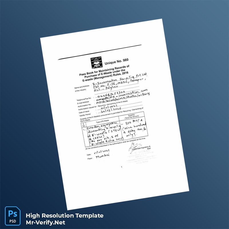 India%20Maharashtra%20Pollution%20Control%20Board%20Registration%20Certificate%20Template%20in%20Word%20and%20PDF%20formats-page5 Editable India Maharashtra Pollution Control Board Registration Certificate Template in Word and PDF formats page 5 Preview - Mr. Verify
