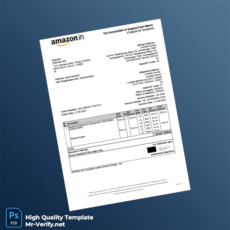 India Saksham Jain Invoice Template in Word and PDF formats India Saksham Jain Invoice Template in Word and PDF formats