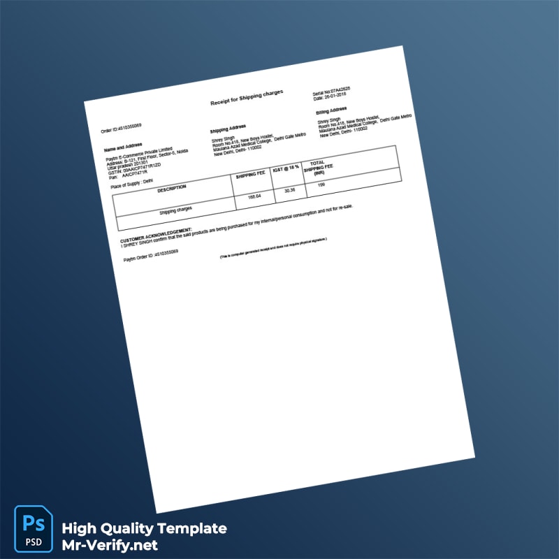 India Saluja Overseas Private Limited Invoice Template in Word and PDF formats page 2 India Saluja Overseas Private Limited Invoice Template in Word and PDF formats page 2