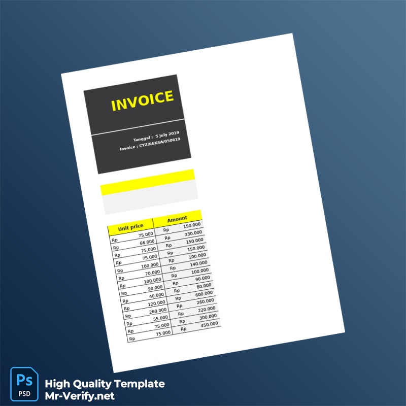 Indonesia CYCLOZ LIQUID DISTRIBUTION Invoice Template in Word and PDF formats page 3 Indonesia CYCLOZ LIQUID DISTRIBUTION Invoice Template in Word and PDF formats page 3