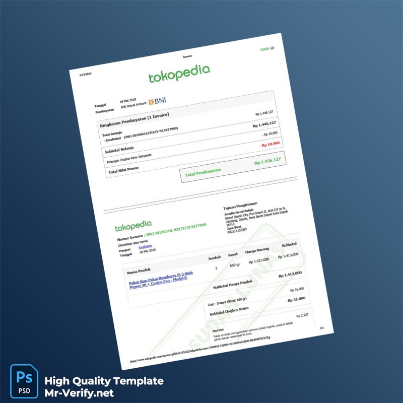 Indonesia KiosRobot Invoice Template in Word and PDF formats Indonesia KiosRobot Invoice Template in Word and PDF formats