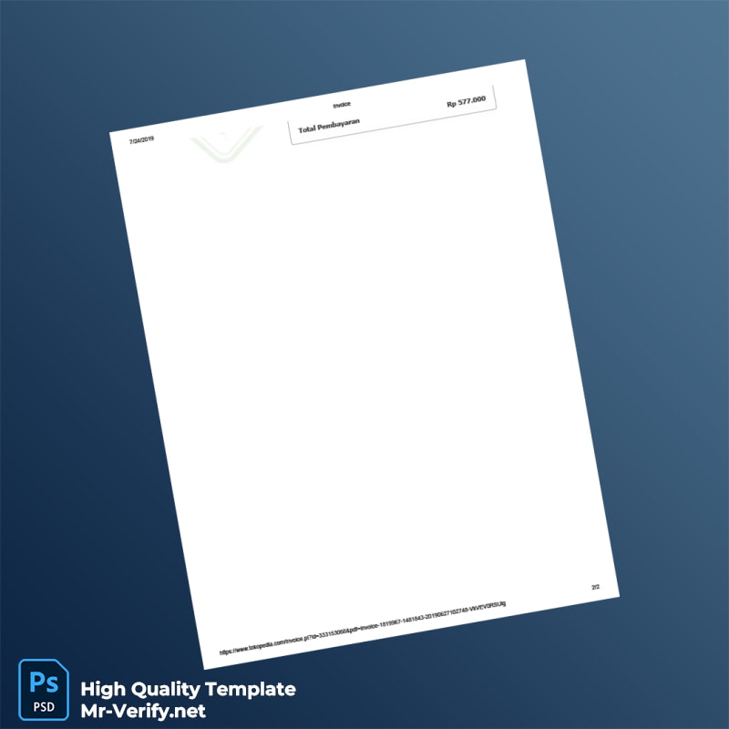 Indonesia Two Online Invoice Template in Word and PDF formats page 2 Indonesia Two Online Invoice Template in Word and PDF formats page 2