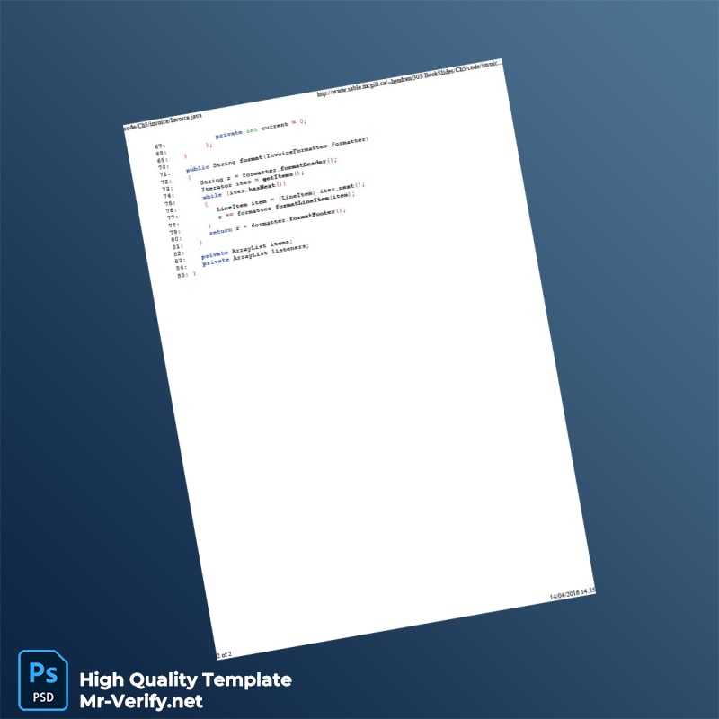 Invoice Template in Word and PDF formats page 2 Invoice Template in Word and PDF formats page 2