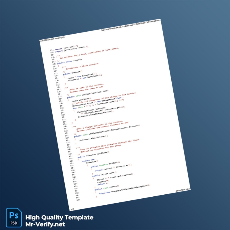 Invoice Template in Word and PDF formats Invoice Template in Word and PDF formats