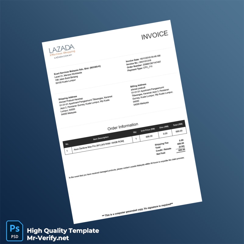 Malaysia Ecart Services Malaysia Sdn Bhd Invoice Template in Word and PDF formats Malaysia Ecart Services Malaysia Sdn Bhd Invoice Template in Word and PDF formats