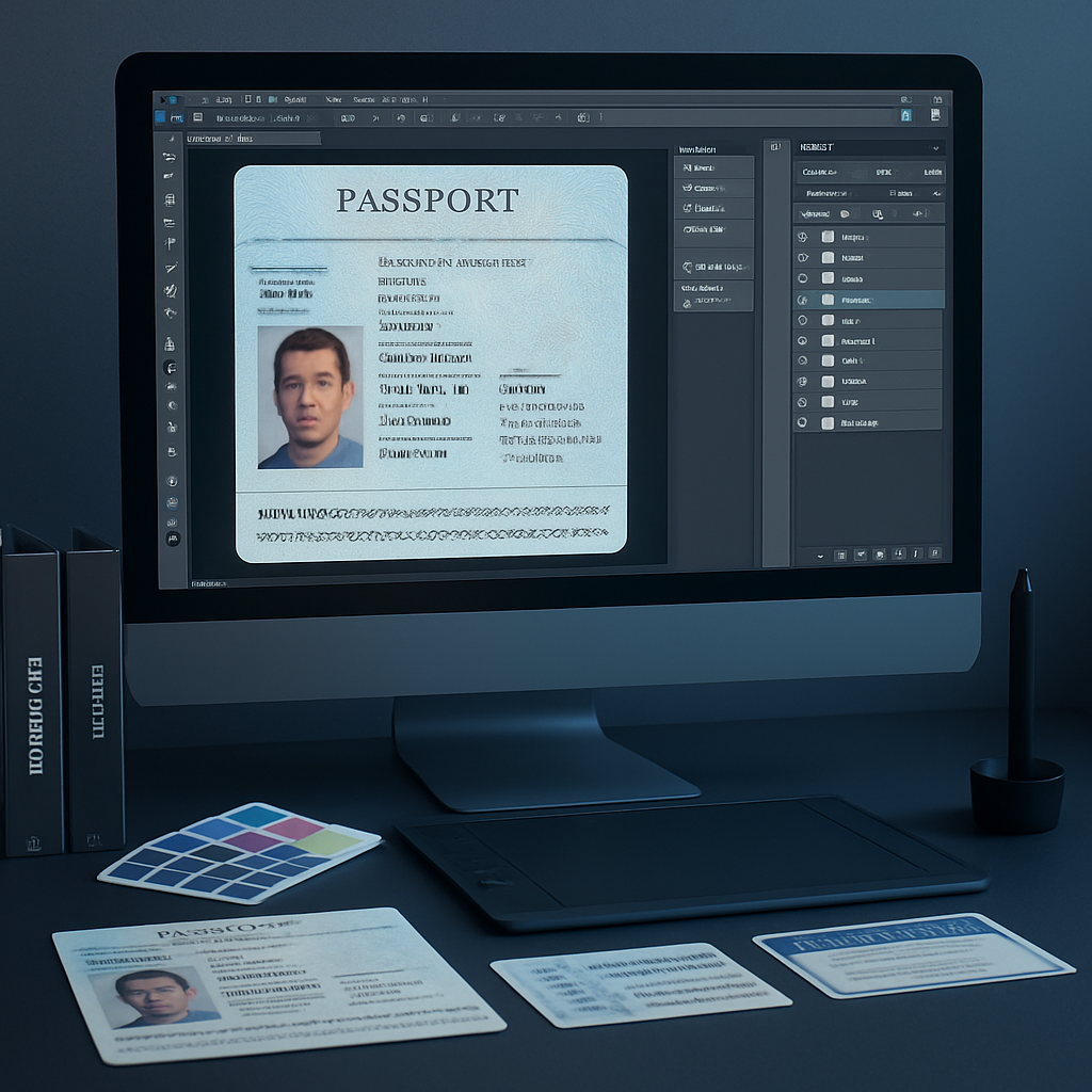 Passport PSD File: Editable Template Guide for Design Projects